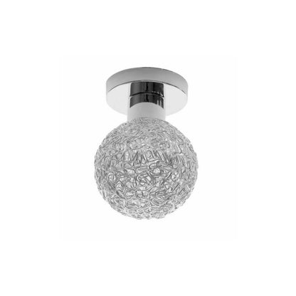 Rea APP670-1C Silver Glass Globe Ceiling Light