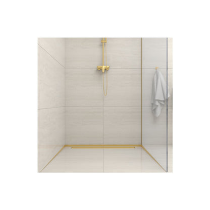 Правилен наклон вдясно за стена Balneo Floor Strips 170 cm завършек с четкано злато