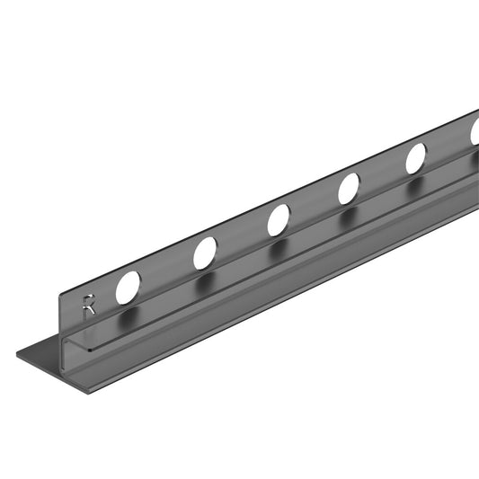 Наклонен профил вдясно за стъкло Balneo Floor Strips 170 cm матово покритие Gun Metal
