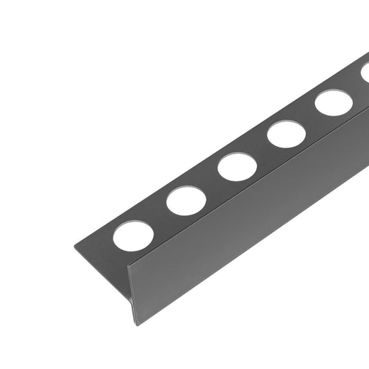 Наклонен профил вляво за под Balneo Floor Strips 120 cm матово покритие Gun Metal