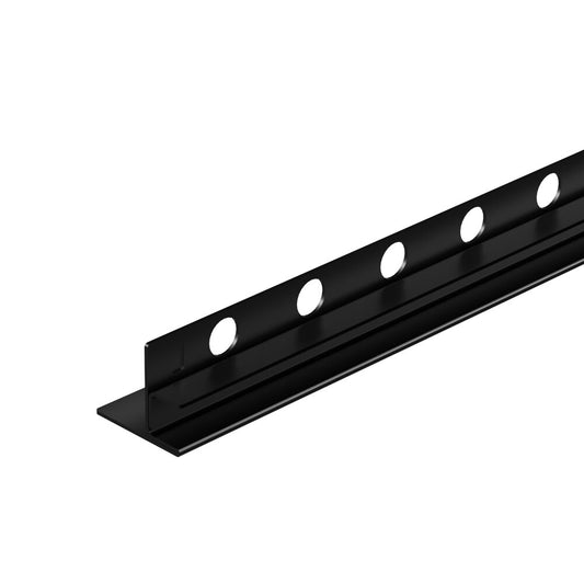 Наклонен профил вляво за стъкло Balneo Floor Strips 120 cm матово черно покритие
