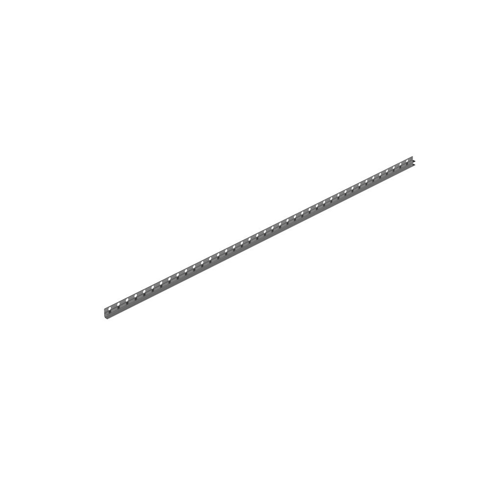 Наклонен профил вляво за стъкло Balneo Floor Strips 170 cm матово покритие Gun Metal