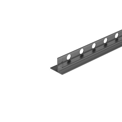 Наклонен профил вляво за стъкло Balneo Floor Strips 170 cm матово покритие Gun Metal