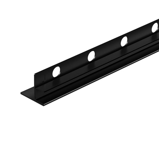 Наклонен профил вляво за стъкло Balneo Floor Strips 170 cm матово черно покритие