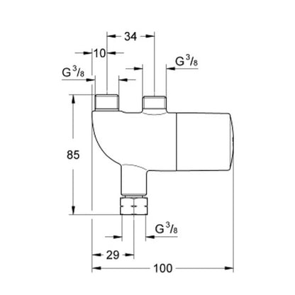 Термична защита против изгаряне Grohe Grohotherm Micro