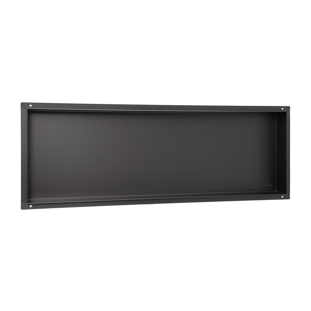 Интегриран правоъгълен рафт Balneo Wall-Box 90x30x10 см без рамка черен