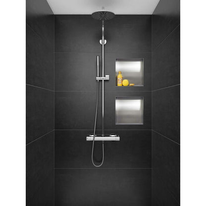Вграден квадратен рафт Balneo Wall-Box 30x30x7 см без рамка от инокс