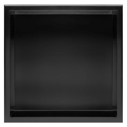 Черен матов вграден квадратен рафт Rea 30x30x10 см