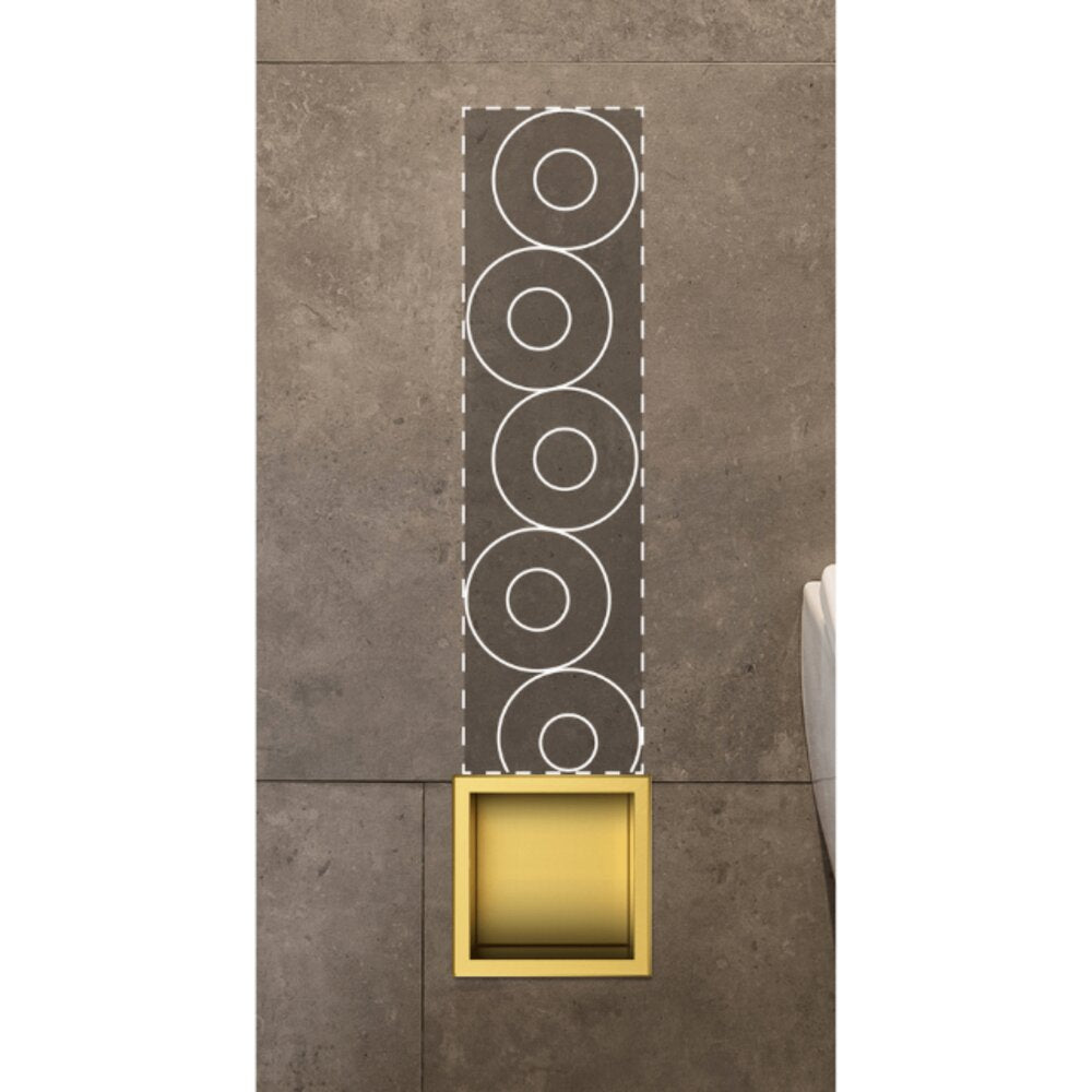 Вграден рафт за тоалетна хартия Balneo Wall Box Paper 3 златен гланц