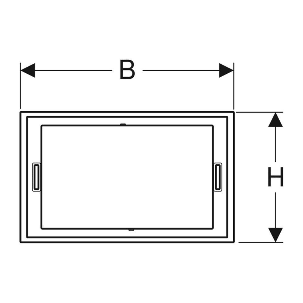 Geberit Sigma70 Actuation Plate Frame Chrome Gloss Finish