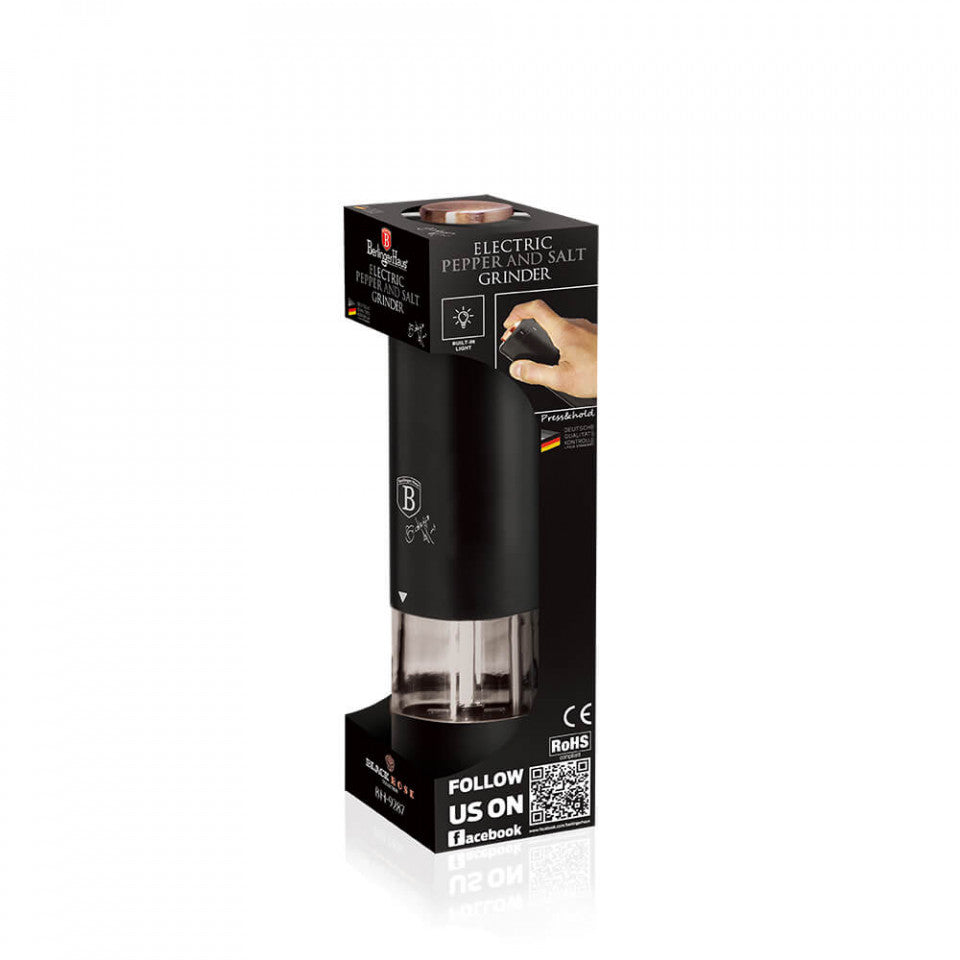 Електрическа мелница за сол и пипер Black Rose Collection BerlingerHaus BH 9287