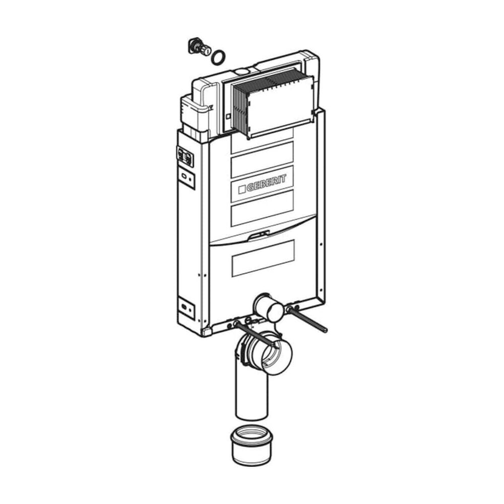 Geberit Sigma Concealed Cistern with Kombifix Frame for Wall-Hung Toilet 108 cm