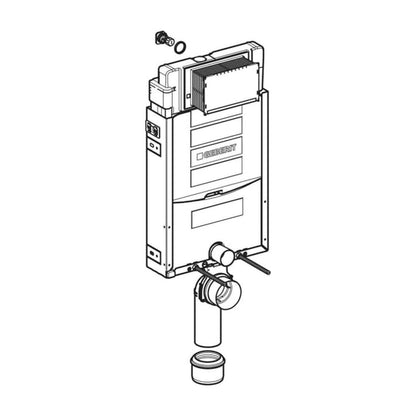 Geberit Sigma Concealed Cistern with Kombifix Frame for Wall-Hung Toilet 108 cm