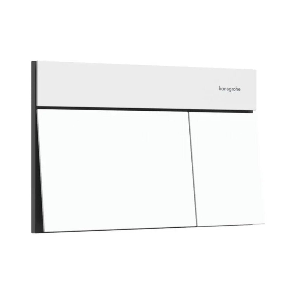 Вградена резервоар Hansgrohe iFrame 112 cm за окачен тоалетен чиния и бутон iFrame Element E матово бяло