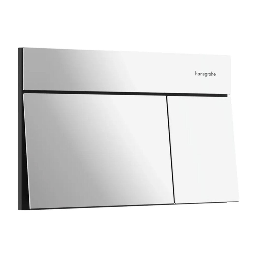 Вграден резервоар Hansgrohe iFrame 112 cm за окачен тоалетен чиния и бутон iFrame Element E хром гланц