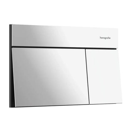 Вграден резервоар Hansgrohe iFrame 112 cm за окачен тоалетен чиния и бутон iFrame Element E хром гланц