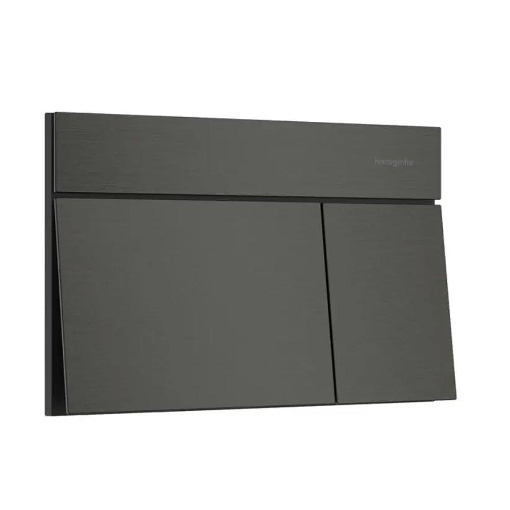Вградена резервоар Hansgrohe iFrame 112 cm за окачена тоалетна и бутон iFrame Element E черен мат