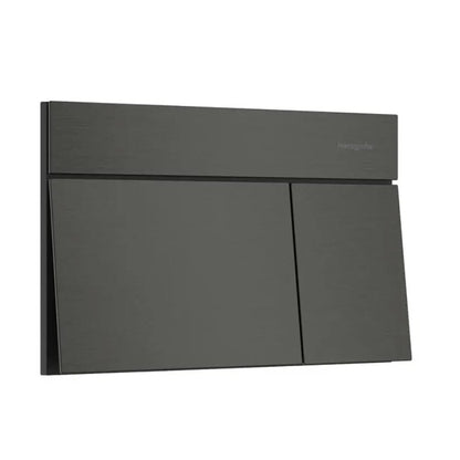 Вградена резервоар Hansgrohe iFrame 112 cm за окачена тоалетна и бутон iFrame Element E черен мат