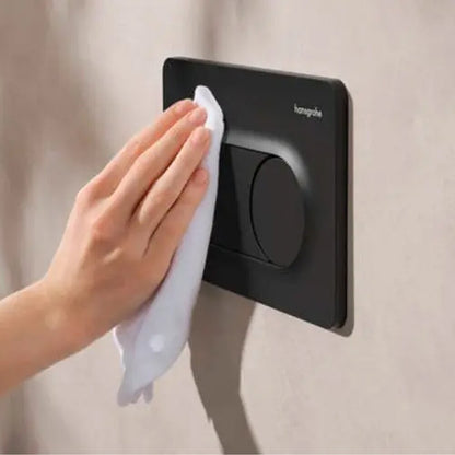 Вграден резервоар Hansgrohe iFrame 112 cm за окачена тоалетна и бутон iFrame Original S матово черен