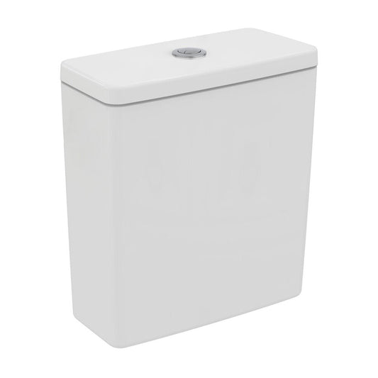Ideal Standard I.life A White Gloss Floor-Mounted Toilet Tank with Bottom Supply