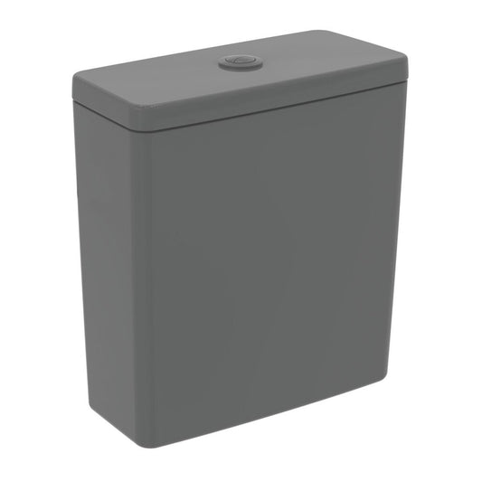 Ideal Standard I.life A Grey Gloss Floor-Mounted Toilet Tank with Bottom Supply