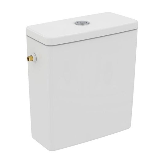 Ideal Standard I.life B White Gloss Floor-Mounted Toilet Tank with Side Supply