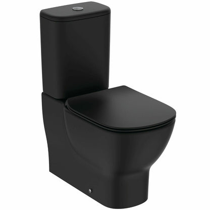 Ideal Standard Tesi Matte Black WC Tank with Bottom Supply