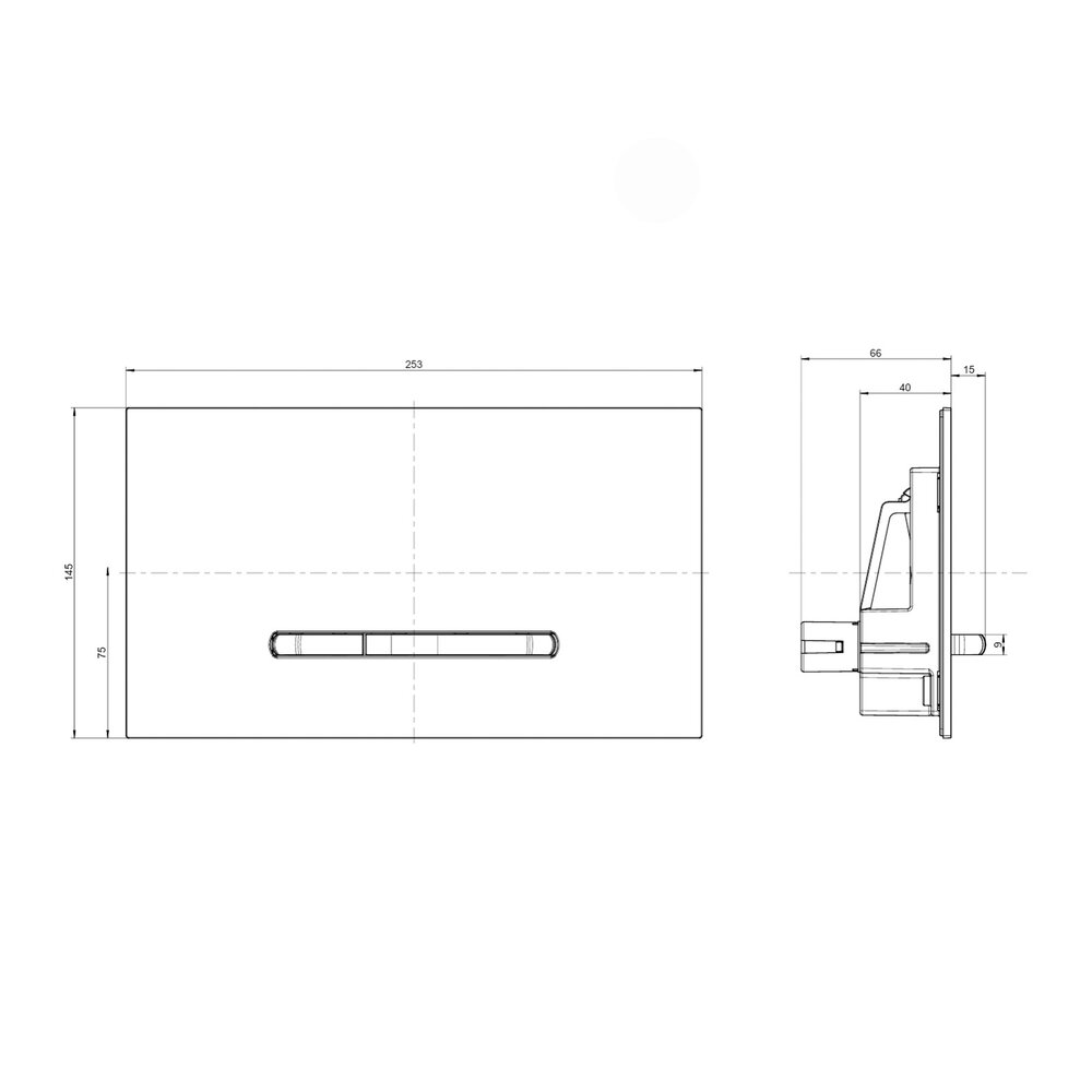 Резервоар за тоалетна с вградено шаси Villeroy&Boch ViConnect с шаси 112 cm и бутон ViConnect 300S хром