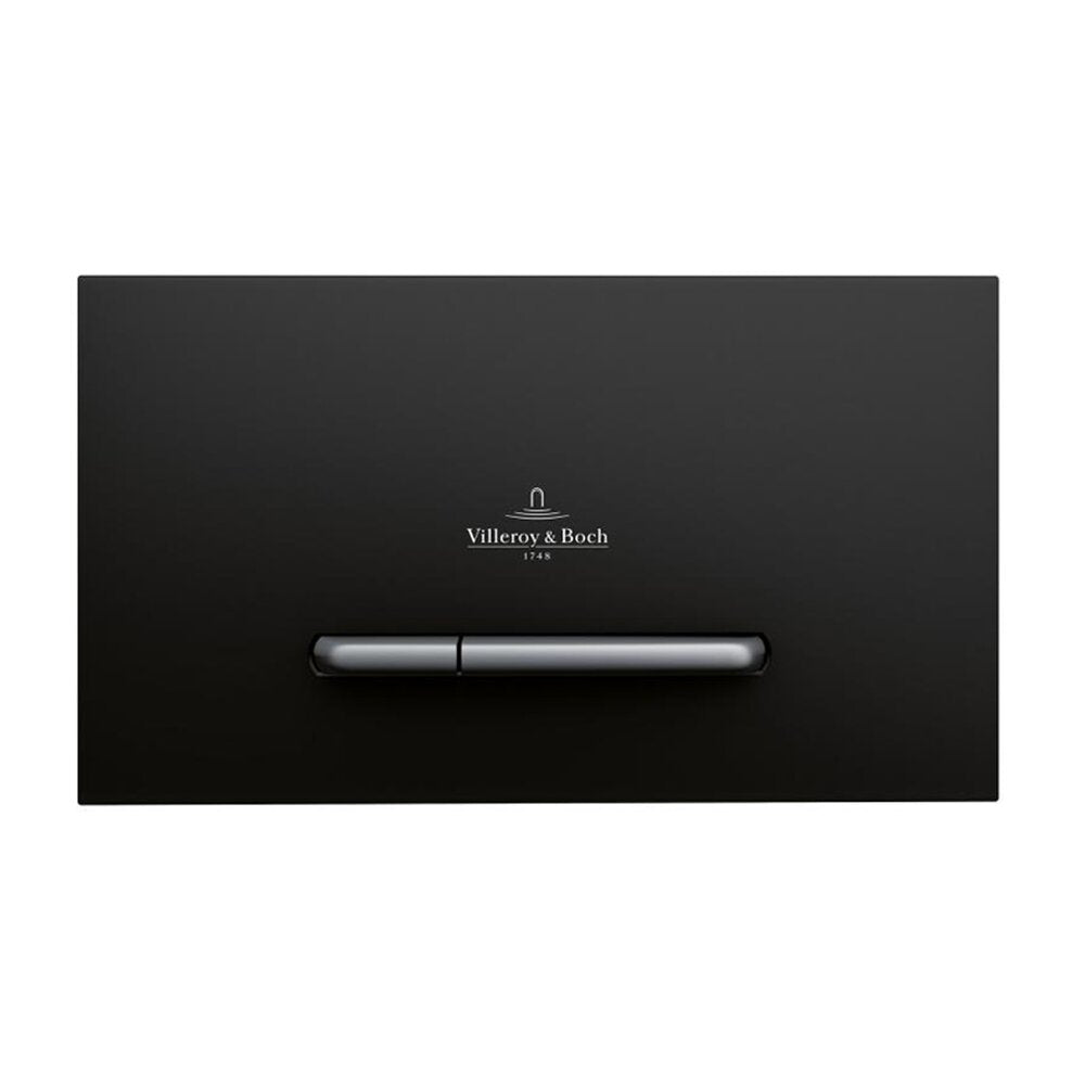 Резервоар за тоалетна с вградено шаси Villeroy&Boch ViConnect с шаси 112 cm и бутон ViConnect 300S черен