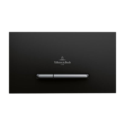 Резервоар за тоалетна с вградено шаси Villeroy&Boch ViConnect с шаси 112 cm и бутон ViConnect 300S черен