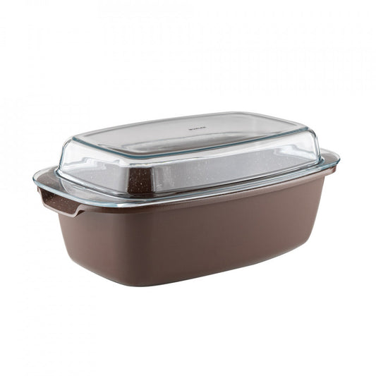Роастър с капак Muhler Mia MR-3211M 32x8cm, 4.8L, шоколадов, от леян алуминий 1004662
