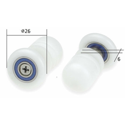 Deante Rollers for 6mm Glass