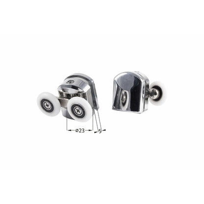 Deante Upper Rollers for 5mm Chrome Glass