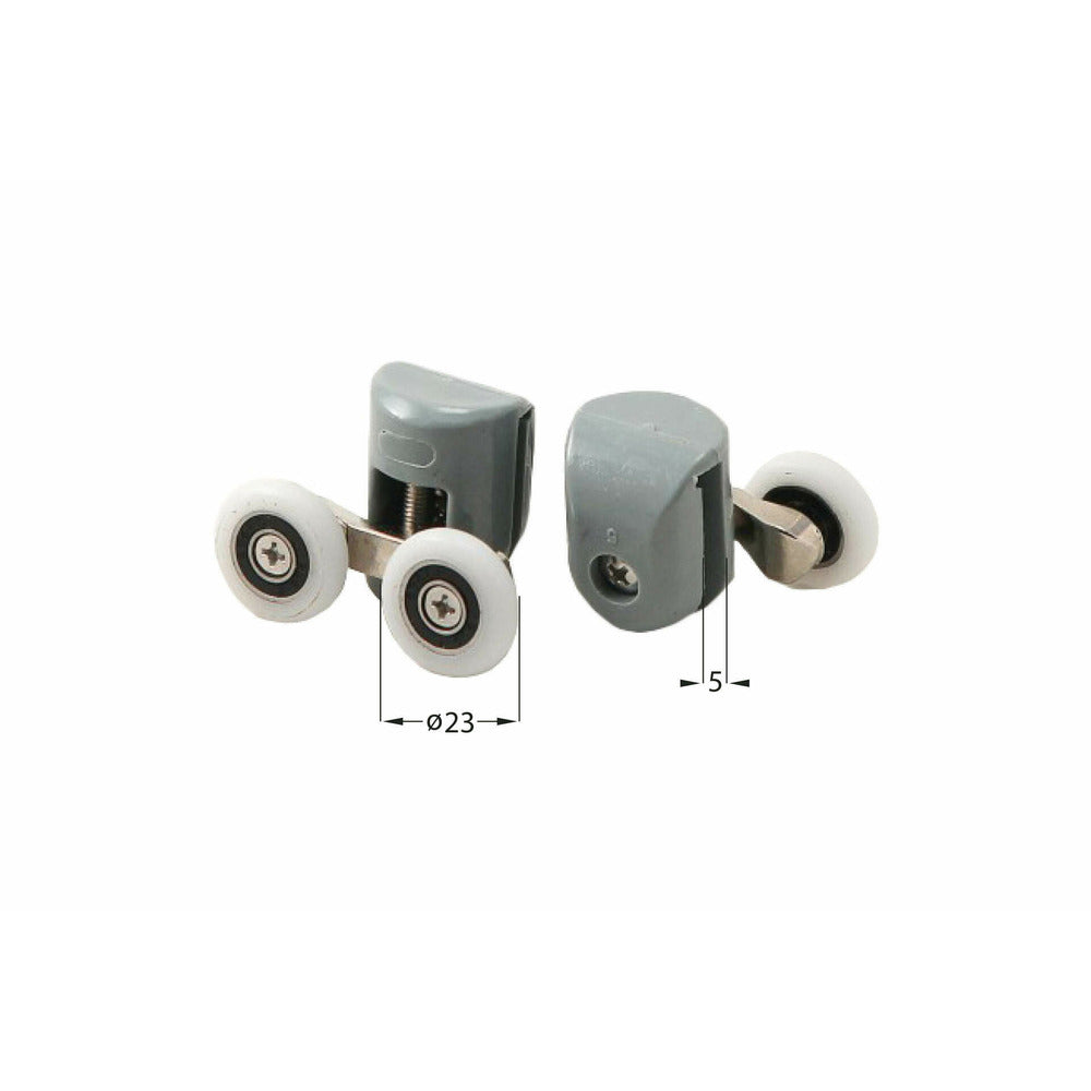 Deante Upper Rollers for 5x23mm Glass
