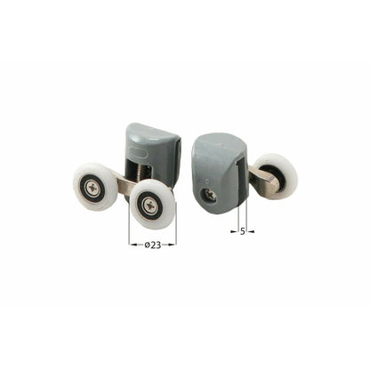 Deante Upper Rollers for 5x23mm Glass