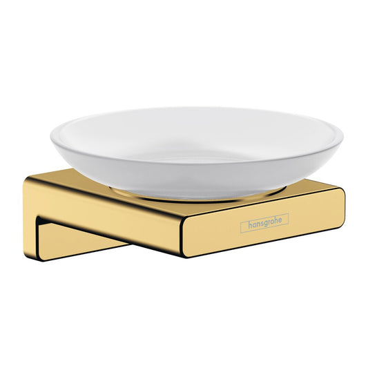 Hansgrohe AddStoris Soap Dish with Holder in Glossy Gold