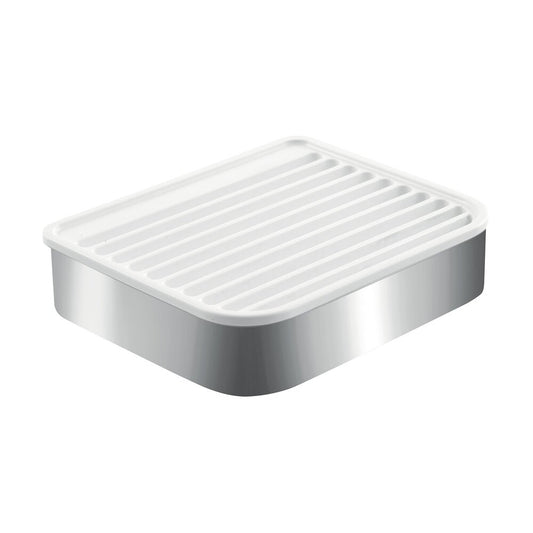 Ferro Emotion Chrome - White Soap Dish