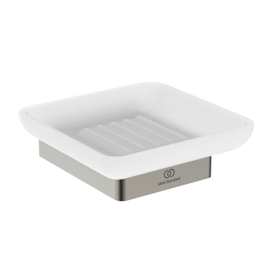 Soap dish Ideal Standard Atelier Conca square design Silver Storm