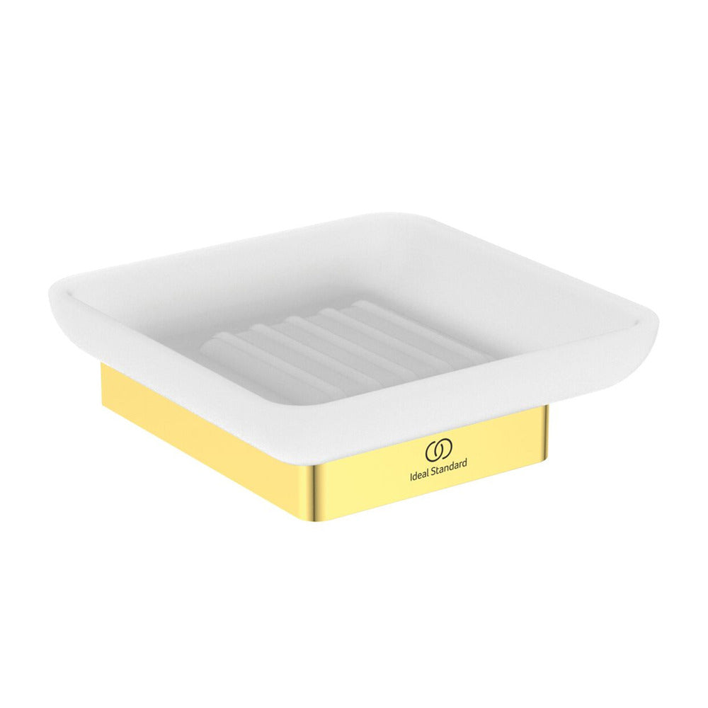 Soap dish Ideal Standard Atelier Conca square design Brushed Gold