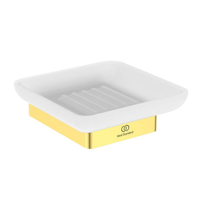 Soap dish Ideal Standard Atelier Conca square design Brushed Gold