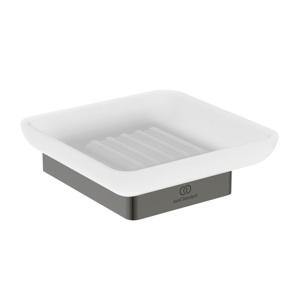 Soap dish Ideal Standard Atelier Conca square design Magnetic Grey