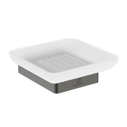 Soap dish Ideal Standard Atelier Conca square design Magnetic Grey