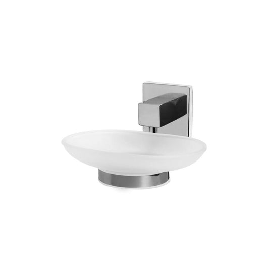Bisk Arktik Satin Glass Soap Dish