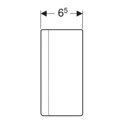 Geberit One Semi-Pedestal for Washbasin Chrome