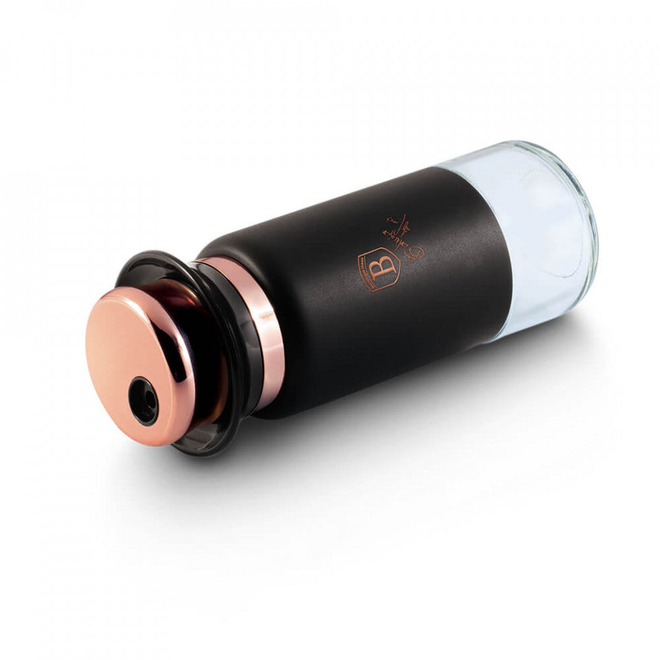 Комплект 2 контейнера за сол и пипер 120 мл и стойка от неръждаема стомана Black Rose Collection Berlinger Haus BH 1994