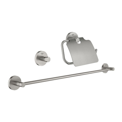Комплект аксесоари Grohe Essentials 3 в 1 хром мат Supersteel