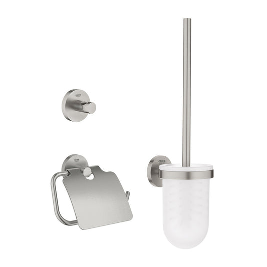Комплект аксесоари Grohe Essentials City 3 в 1 хромирани Supersteel