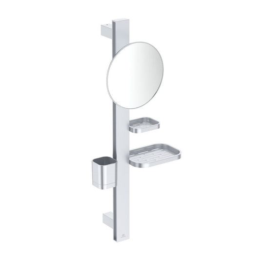 Washbasin Accessories Set Ideal Standard Alu+ Matt Silver 70 cm Aluminum with Movable Mirror