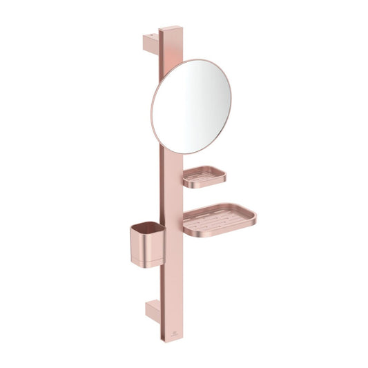 Washbasin Accessories Set Ideal Standard Alu+ Matt Rose 70 cm Aluminum with Movable Mirror