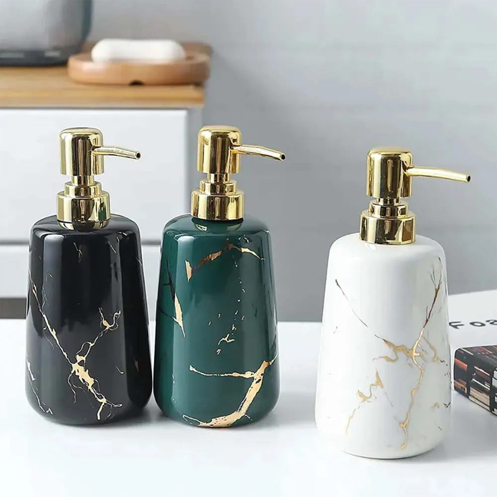 Комплект аксесоари за умивалник Rea 322123A бял - златист